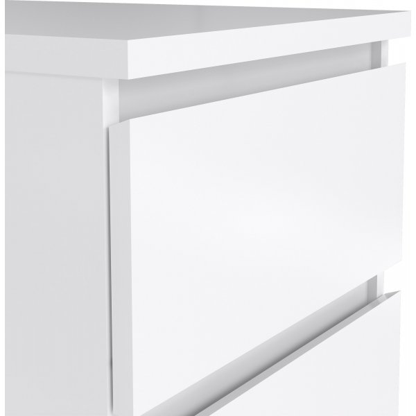 Smal kommode med 3 skuffer, 70 cm hy og 40,5 cm bred