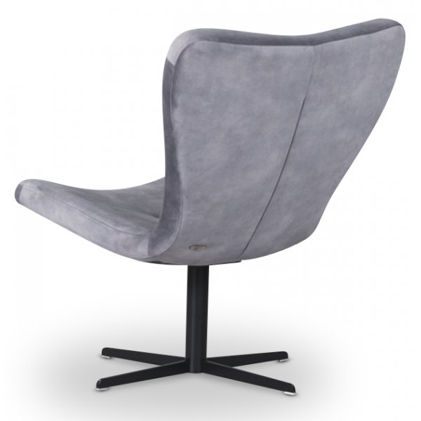 Spekeröd designer lenestol - Lysegrå Velour Spekeröd designer lenestol - Lysegrå Velour