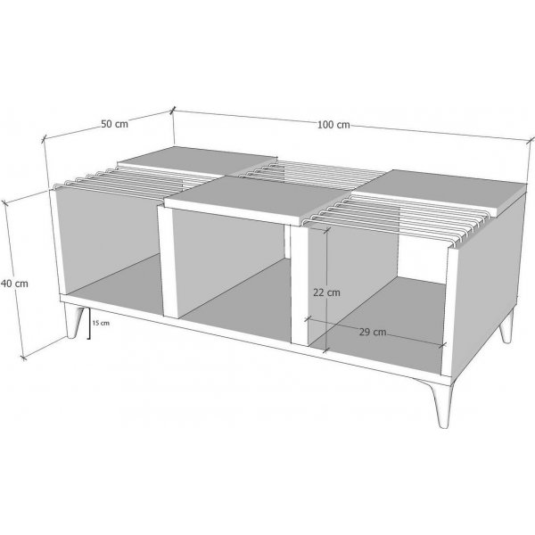 Vostok salongbord - Antrasitt Vostok salongbord - Antrasitt