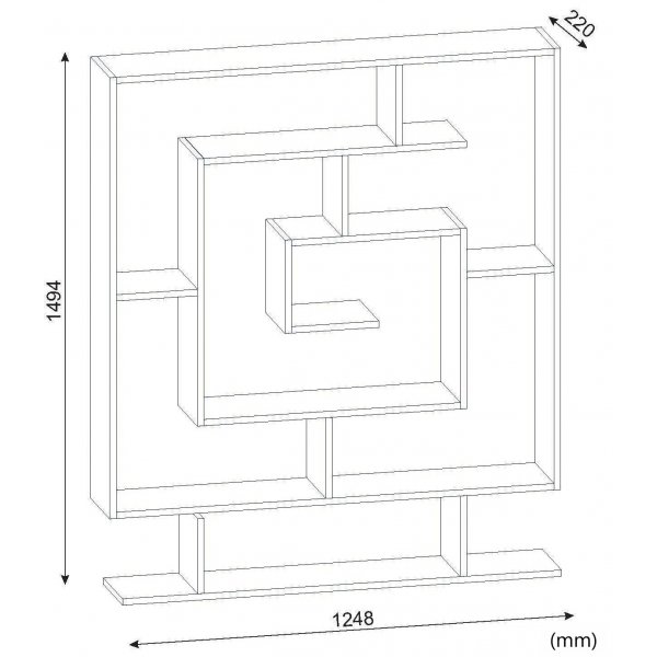 Sarmasik bokhylle - Wenge Sarmasik bokhylle - Wenge