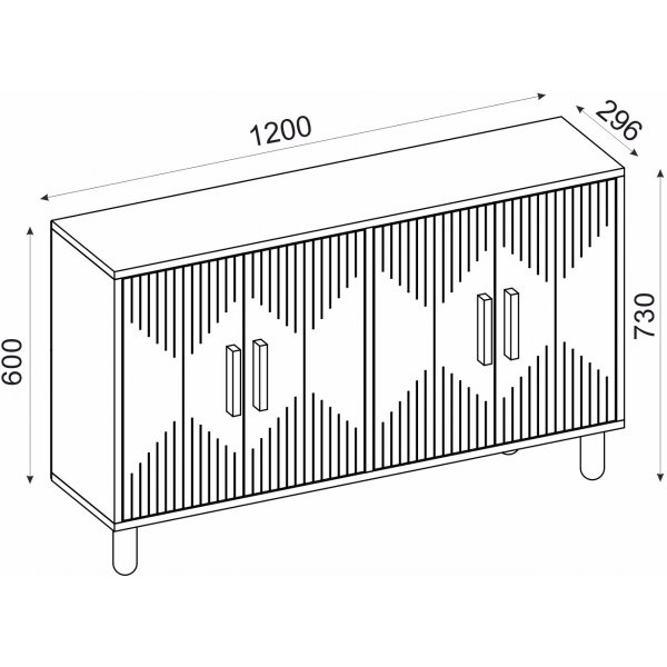 Roger skjenk - Travertin Roger skjenk - Travertin