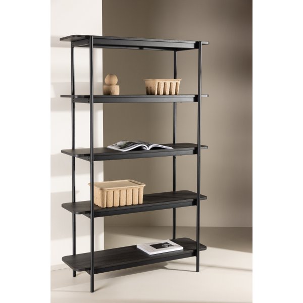 Heim hylle 190 cm - Sort