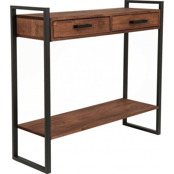Just home sidebord - Furu/svart