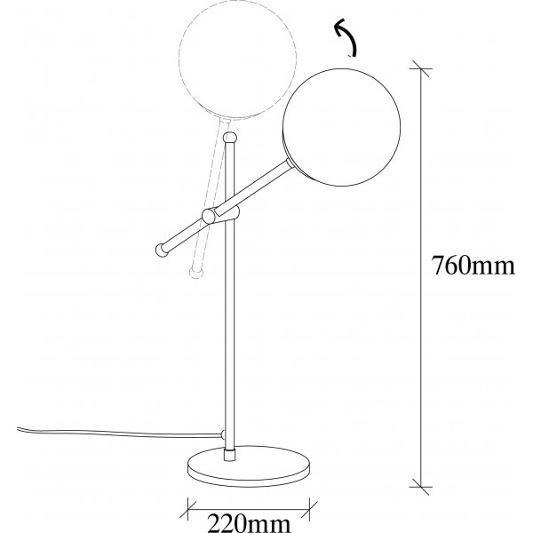 Best bordlampe - Svart Best bordlampe - Svart