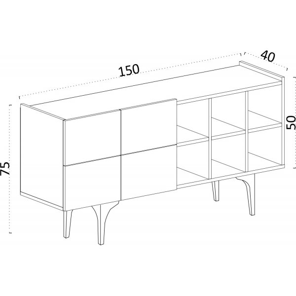 Alpha skjenk - Hvit Alpha skjenk - Hvit