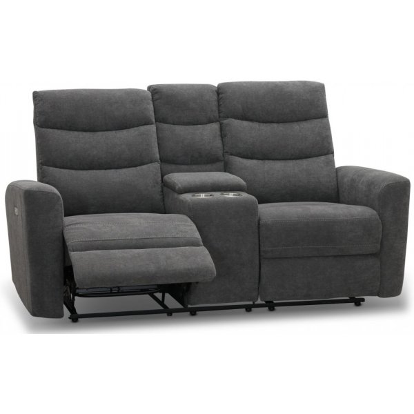 Chicago 2-seters hvilesofa med elektrisk mekanisme - Grå Chicago 2-seters hvilesofa med elektrisk mekanisme - Grå