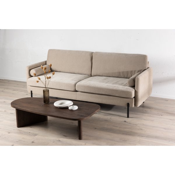 Antibes 2-seters sofa - Beige/Sort Antibes 2-seters sofa - Beige/Sort