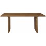 Bryssel spisebord 190-290 cm (2 klaffer inkludert) - Brun rustikk eik