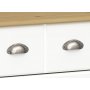 Nola kjpmannsdisk 134 x 38,5 x 78,5 cm - Hvit/beige