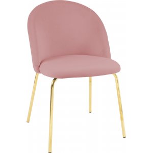 Giovani velvet stol - Rosa/Messing + Mbelftter