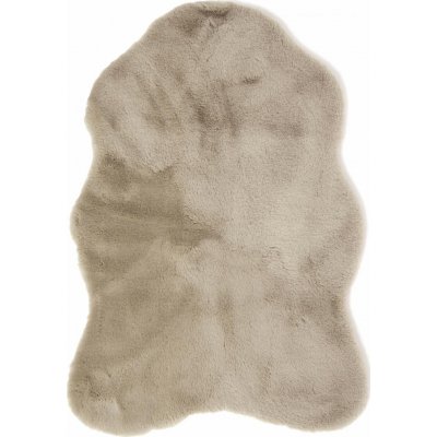 Fluffy fuskepels Taupe - 60 x 90 cm