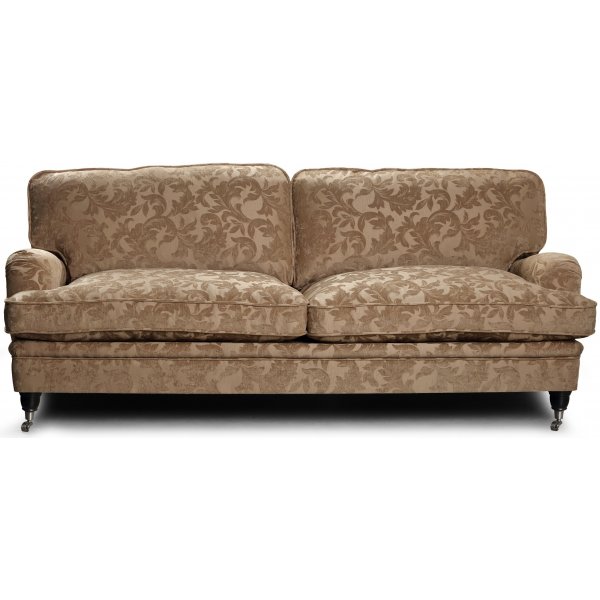 Howard Sir William 3-seter sofa (Dun) - Mobus Darkbeige Floral
