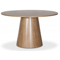 Cone rundt spisebord Ø130 cm - Whitewash