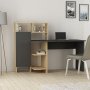 Buggy skrivebord - Antrasitt/eik
