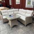 Kundebilde Denver hjørnegruppe i kunstrotting 4 sitteplasser - Naturfarget