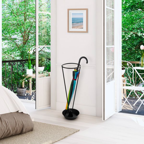 Semsi paraplystativ 6 - Svart Semsi paraplystativ 6 - Svart