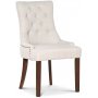 Paris spisegruppe sort bord med 4 Tuva New Port stoler i beige stoff