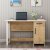 Naturlig skrivebord 120 x 60 cm - Hvit/eik