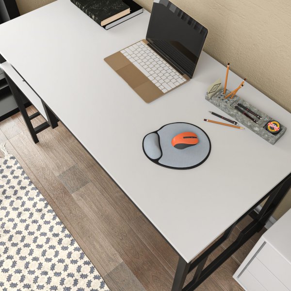 Kennesaw skrivebord 120 x 60 cm - Sort/hvit Kennesaw skrivebord 120 x 60 cm - Sort/hvit