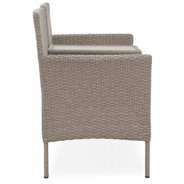 Utesofa / Duosofa i beige rotting