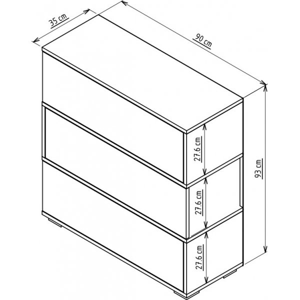 Aris skoskap - Antrasitt/hvit Aris skoskap - Antrasitt/hvit