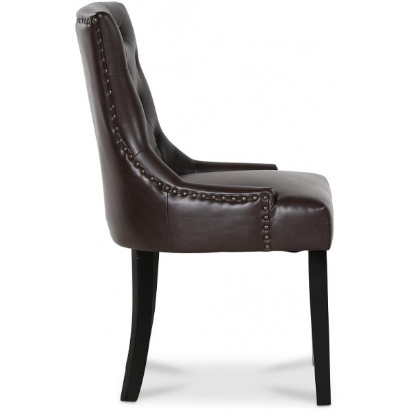 Lamier spisegruppe Bord med 4 stk Tuva stoler i brun PU Lamier spisegruppe Bord med 4 stk Tuva stoler i brun PU