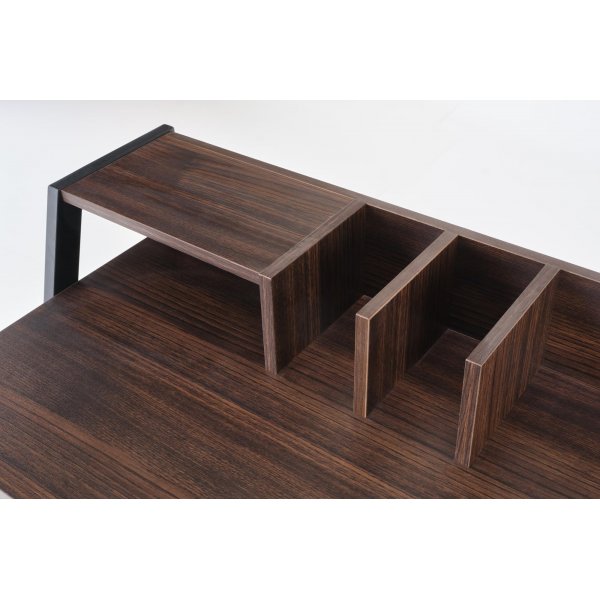 Tavolin skrivebord 128x48 cm - Valnøtt/svart Tavolin skrivebord 128x48 cm - Valnøtt/svart