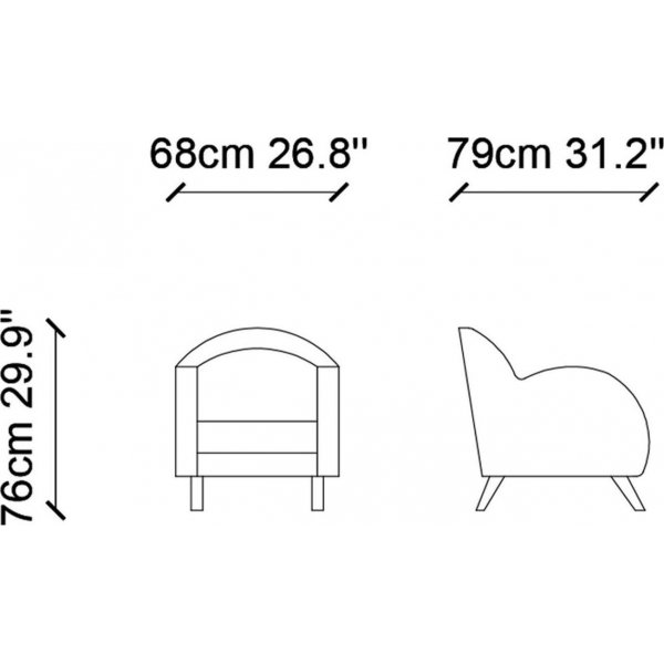 Ellipse lenestol - Flerfarget Ellipse lenestol - Flerfarget
