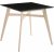 Florence barbord 90x90 cm - Whitewash/sort