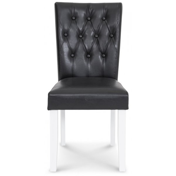 Crocket spisestol - Svart PU