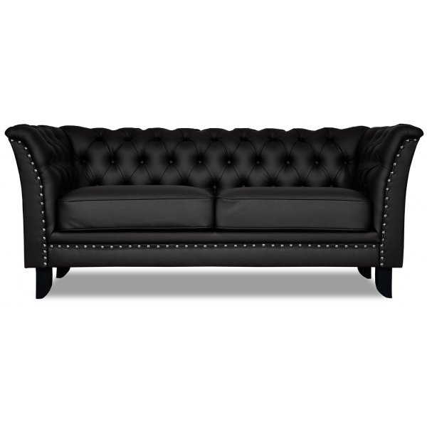 Chester Bridge 2-seters sofa - Svart PU