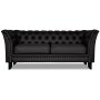 Chester Bridge 2-seters sofa - Svart PU