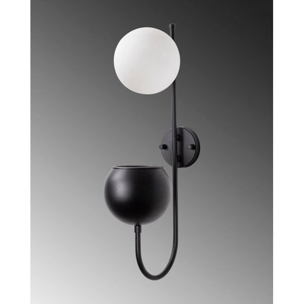 Potter vegglampe 11475 - Sort/hvit Potter vegglampe 11475 - Sort/hvit