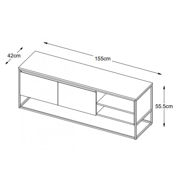 Ditto TV-benk i oljet eik 155 cm Ditto TV-benk i oljet eik 155 cm