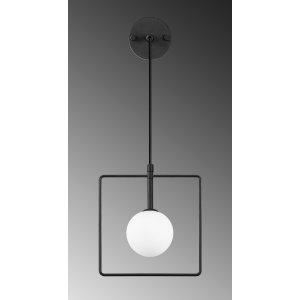 Geometri vegglampe 11115 - Sort/hvit