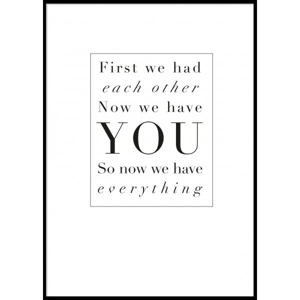 YOU - Plakat 50x70 cm