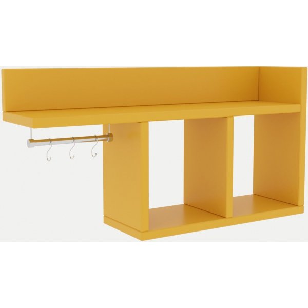 Pare vegghylle - Gul