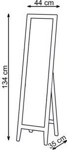 Samir speil - Hvit Samir speil - Hvit