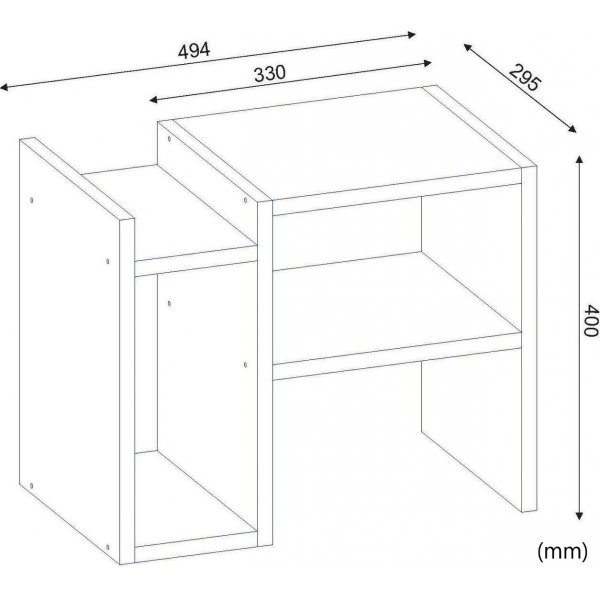 Pilon sidebord - Hvit Pilon sidebord - Hvit