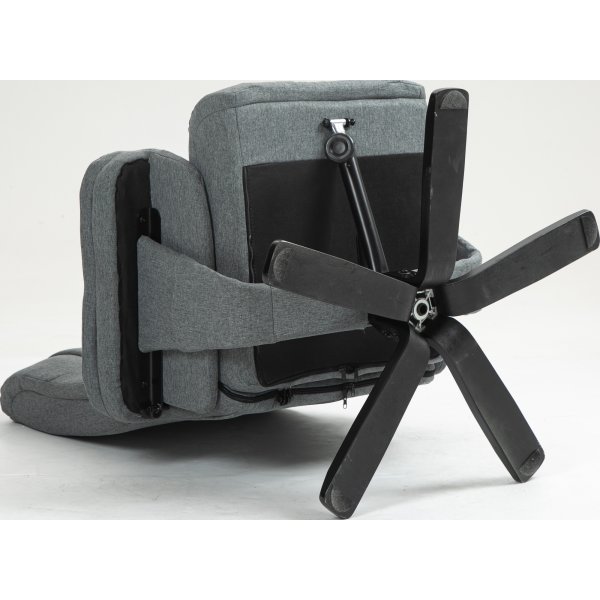 Lenestol med fotskammel gr - Oslo