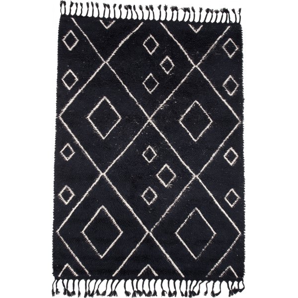 David ullteppe - Svart/hvit David ullteppe - Svart/hvit