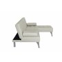 Sovesofa med divan i beige flyel