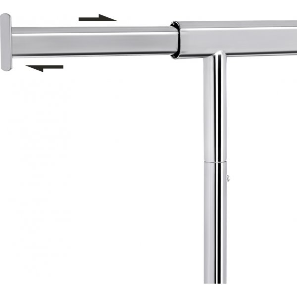 Purser klesstativ - Brun/svart