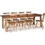 Saltsj spisegruppe 240 cm inkludert 8 stk. Orust pinnestol - Oljet eikefiner