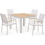 Portals spisegruppe 2 - Hvit/teak