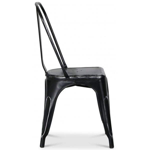 Platestol industry - Børstet svart/sølv + Møbelføtter Platestol industry - Børstet svart/sølv + Møbelføtter