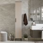 Vogue skap 3 - Brun/antrasitt