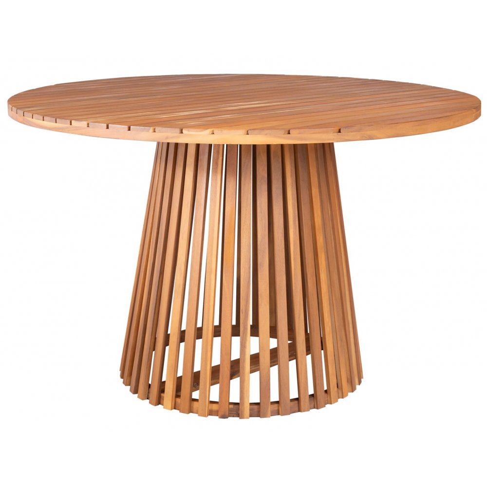 Utendørsbord i tre Ø120 cm - Spisebord til utendørsbruk, Hagebord, Hagemøbler