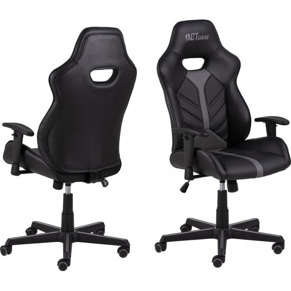 Cobblestone gaming stol - Sort/gr
