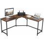 Norton hjrnepult 149/149 x 50 cm - Brun/svart